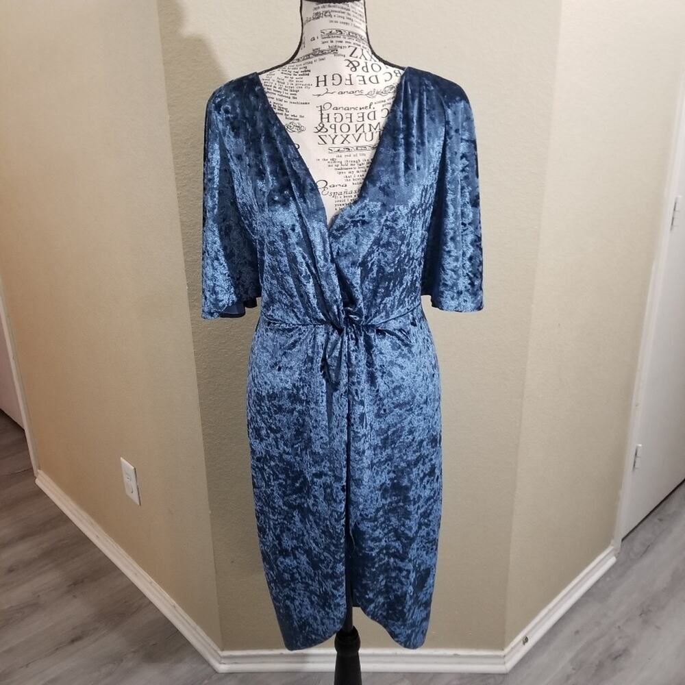 ROLLA Coster cinched velvet dress size small
